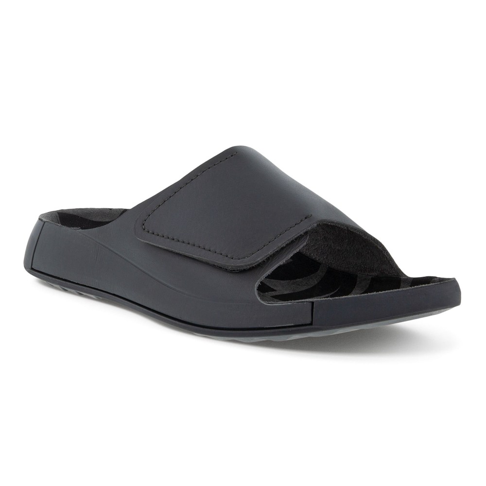 Sandalias Hombre - ECCO 2Nd Cozmo Slide - Grises Oscuro - UWN468930